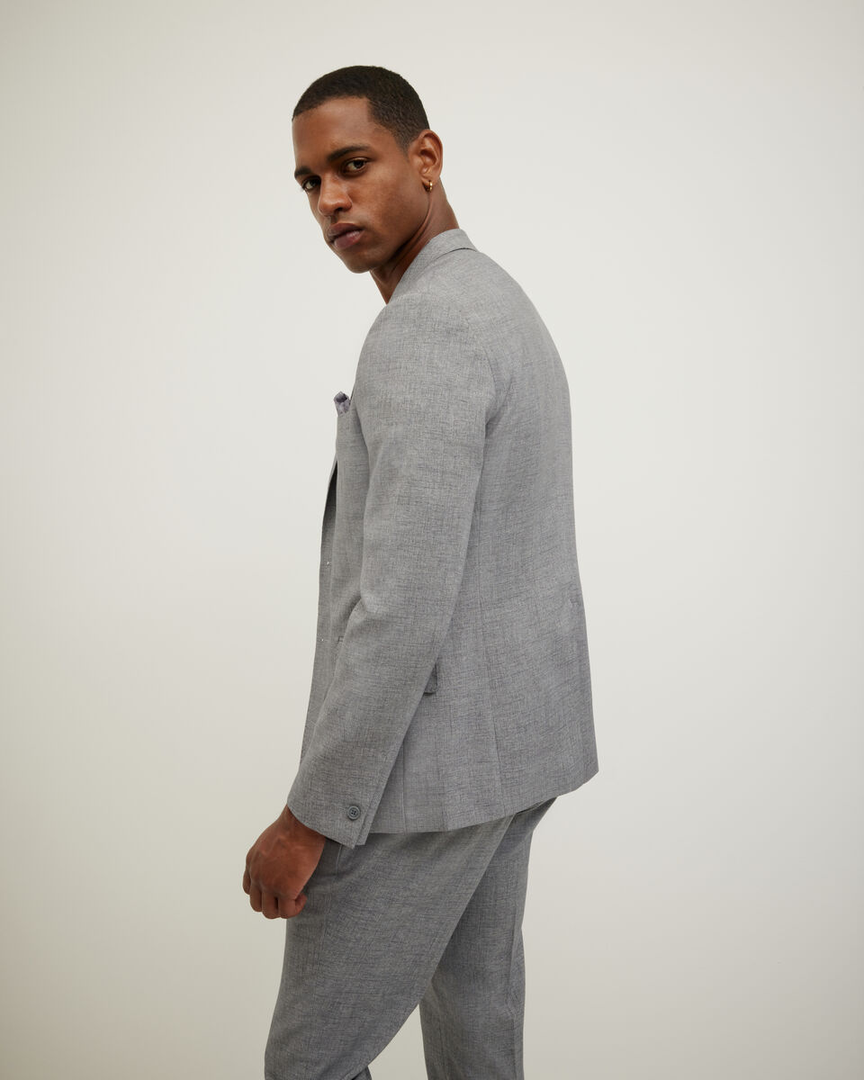 Textured Tailored Jacket, Light Grey, hi-res